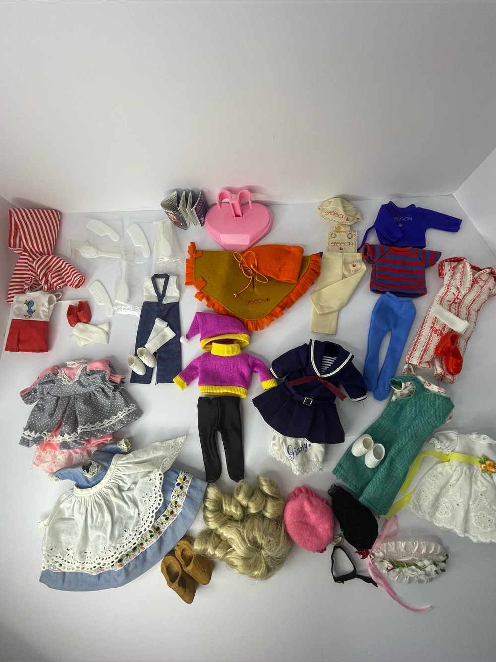 Vintage 60s 70s 80s Doll Clothes Accessory Lot Vogue Ginny Sasson Eden Madeline